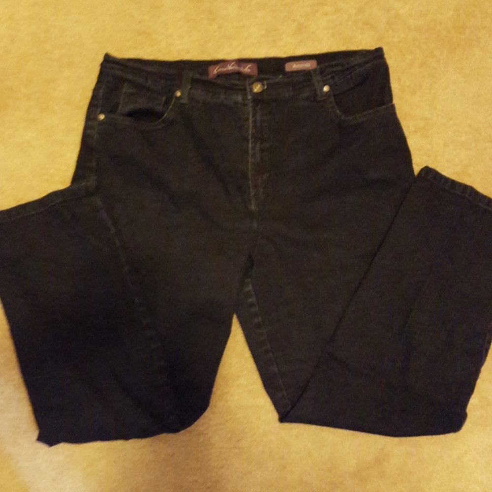 Gloria Vanderbilt Amanda classic jeans tapered leg stretch dark wash sz 16 EUC…